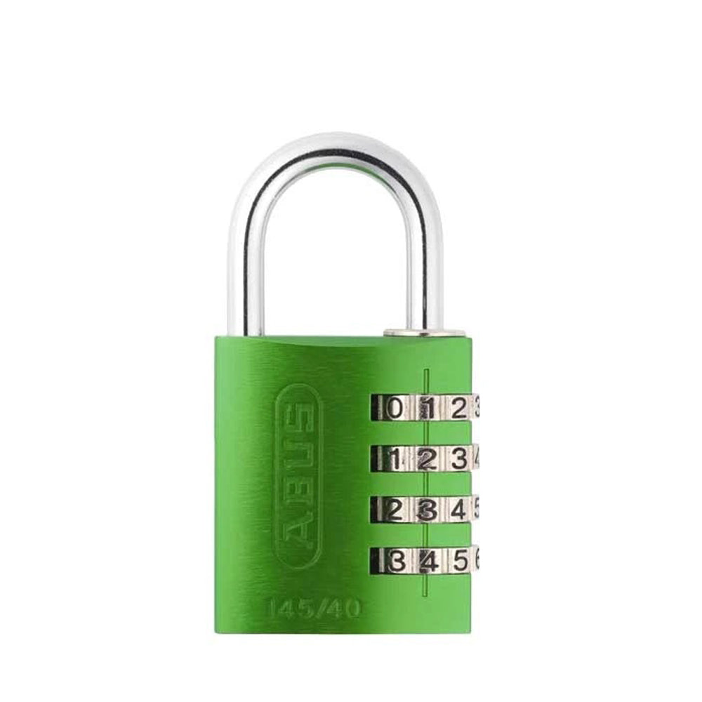 ABUS - 145/40 C - Aluminum - 4-Dial Resettable Padlock - Green