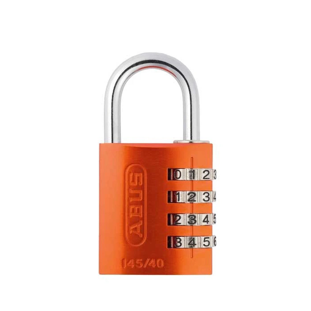 ABUS - 145/40 C - Aluminum - 4-Dial Resettable Padlock - Orange