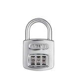 ABUS - 160/40 C - Steel / Chrome - 3-Dial Resettable Padlock - 1" Shackle