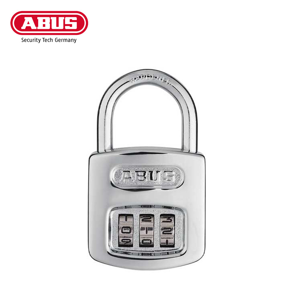 ABUS - 160/40 C - Steel / Chrome - 3-Dial Resettable Padlock - 1" Shackle