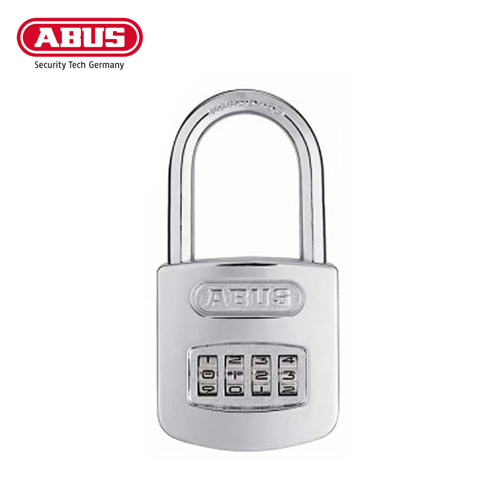 ABUS - 160/50HB50 C - Steel / Chrome - 4-Dial Resettable Padlock - 2" Shackle