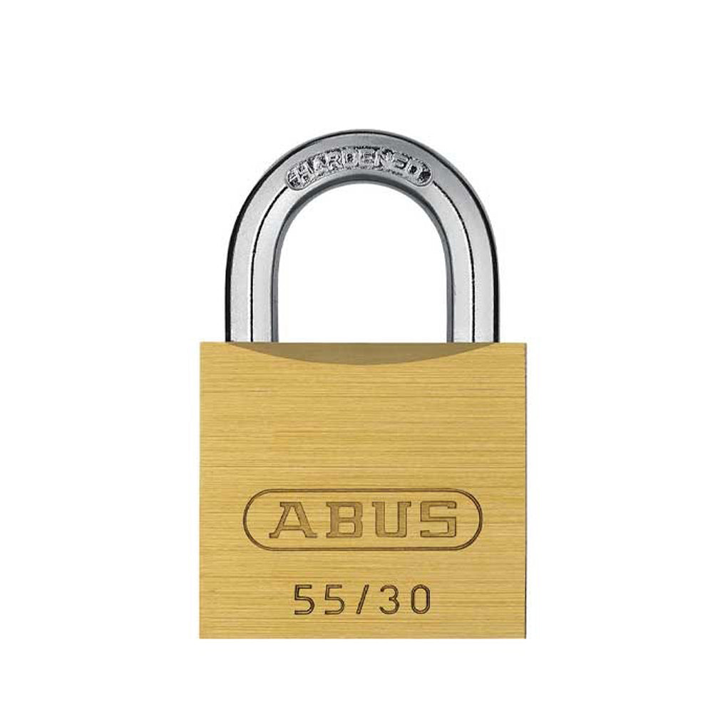 ABUS - 55/30 B - Economy Solid Brass Padlock - KA- 1-9/64" Width