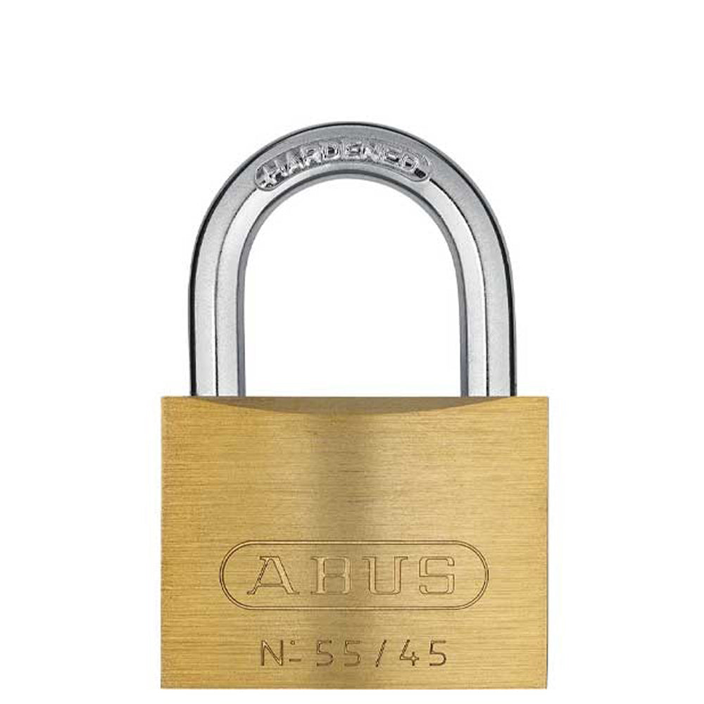 ABUS - 55/45 B - Economy Solid Brass Padlock - KA -1-11/16" Width