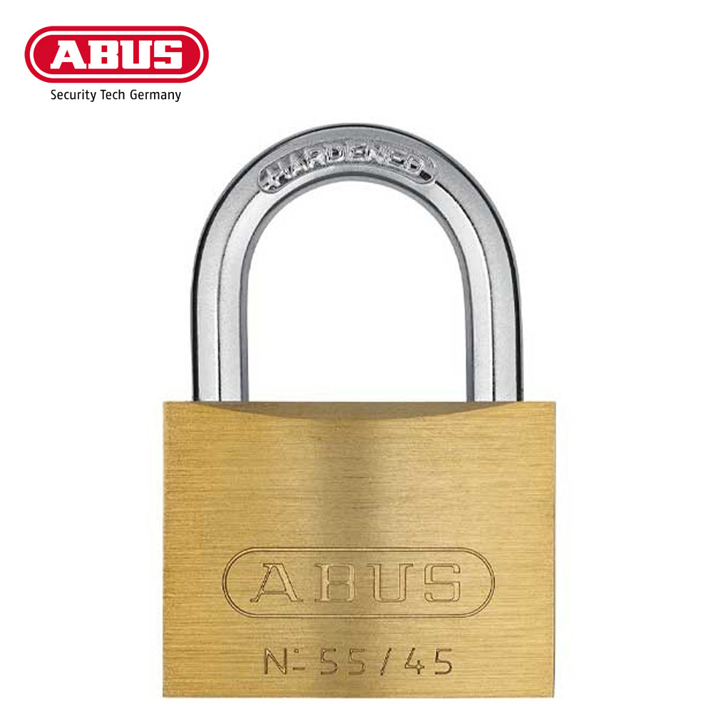 ABUS - 55/45 B - Economy Solid Brass Padlock - KA -1-11/16" Width