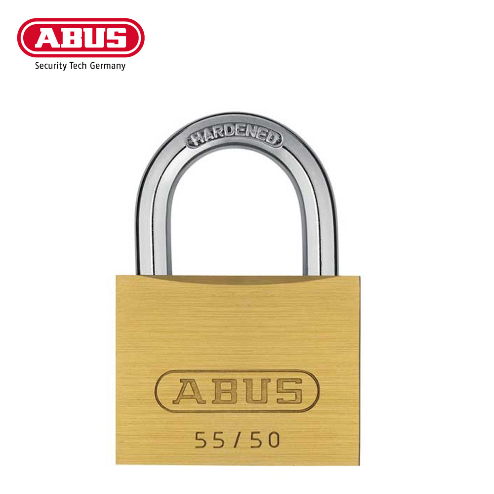 ABUS - 55/50 B - Economy Solid Brass Padlock - KA - 1-57/64" Width