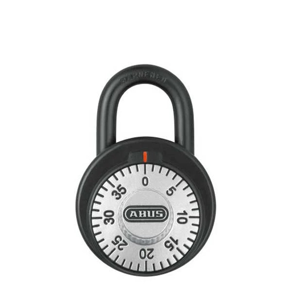 ABUS - 78/50 C - Corrosion Resistant Black KTL-Coated Silver Combination 3-Dial Padlock w/ Key Control - 1 31/32" Width