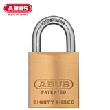 ABUS - 83/45-200 - Premium Loaded Brass Padlock - S2 - Kwikset - Rekeyable - 1 53/64" Width