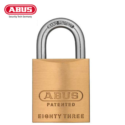 ABUS - 83/45-200 - Premium Loaded Brass Padlock - S2 - Kwikset - Rekeyable - 1 53/64