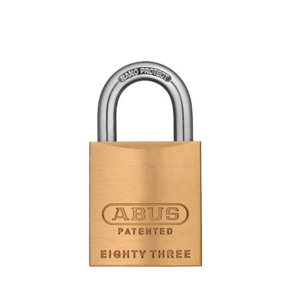 ABUS - 83KnK/45 - Premium Loaded Brass Padlock - S2 - KIK Key In Knob - Prepped for Sargent - No Cylinder - 1-27/32" Width