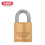 ABUS - 83KnK/45 - Premium Loaded Brass Padlock - S2 - KIK Key In Knob - Prepped for Sargent - No Cylinder - 1-27/32" Width