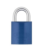 ABUS - 83AL/45 - Aluminum Padlock - S2 - Schlage Everest - Zero Bitted - 6 Pin - Blue - Rekeyable - 1-27/32" Width