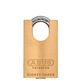 ABUS - 83CS/45-300 - Premium Loaded Brass Padlock w/ Shackle Guard - S2 - Schlage C - 5/6 Pin - Rekeyable - 1-27/32" Width