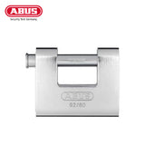 ABUS - 92/80 - Solid Brass with Steel Jacket Monoblock Padlock - KA -3-5/64