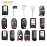 AKS KEYS Aftermarket Starter Pack with 20 Acura Remotes, Shells, Key Blanks and Blades