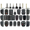 AKS KEYS Aftermarket Starter Pack with 30 Chevrolet Cadillac Remotes, Shells, Key Blanks, Blades and Transponder Keys