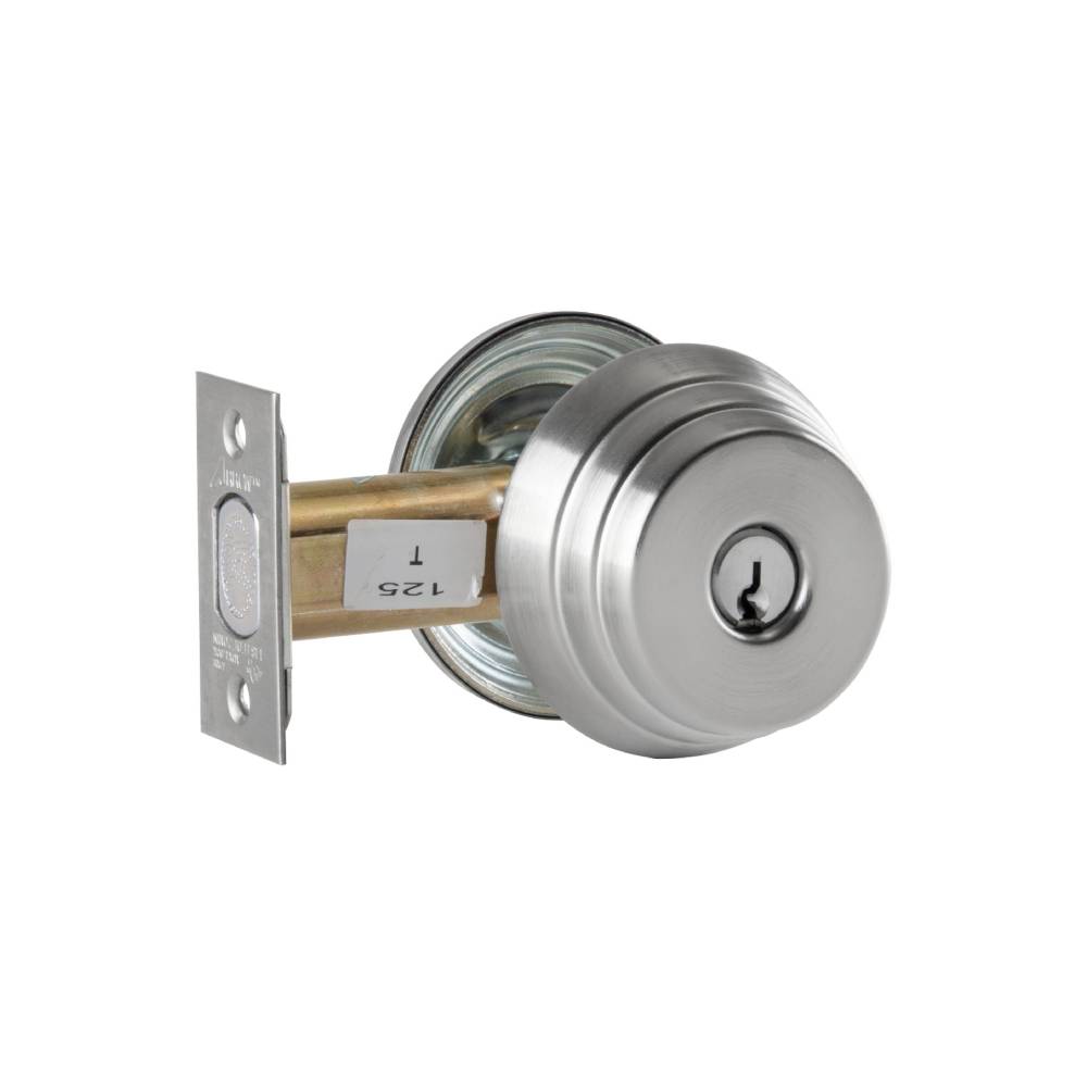 Arrow - E61-26D - Single Cylinder Deadlock - 2 3/8 Backset - Field Reversible - Satin Chrome Finish - Grade 2