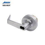 Arrow - SRX82-26D-IC - Exit Device Trim - Sierra Lever with Rose - SFIC Less Core - Storeroom Function - Satin Chrome Finish - Non-Handed