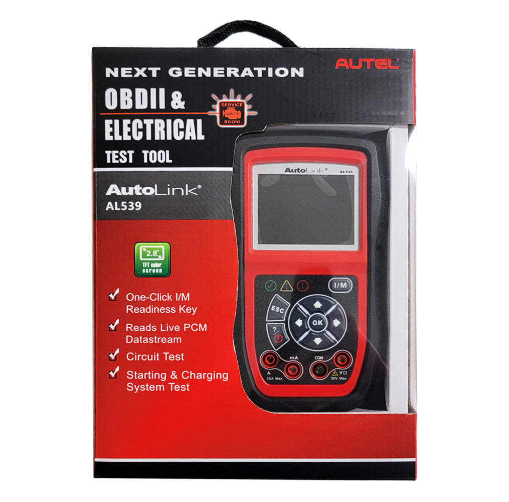 Autel AutoLink AL539 OBD2/EOBD/CAN Code Scanner and Electrical Testing Tool