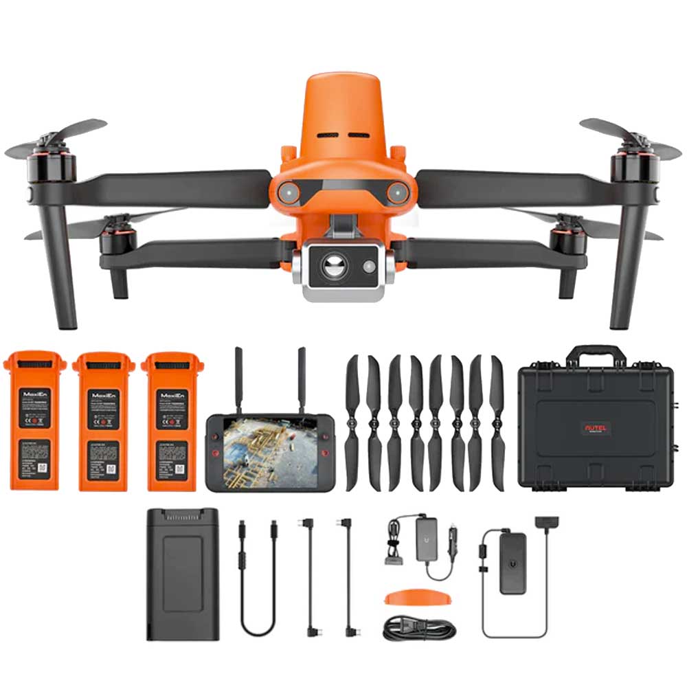 Autel Robotics EVO II Dual 640T RTK V3 Thermal Drone Rugged Bundle with Remote Controller (Android and iOS compatible)