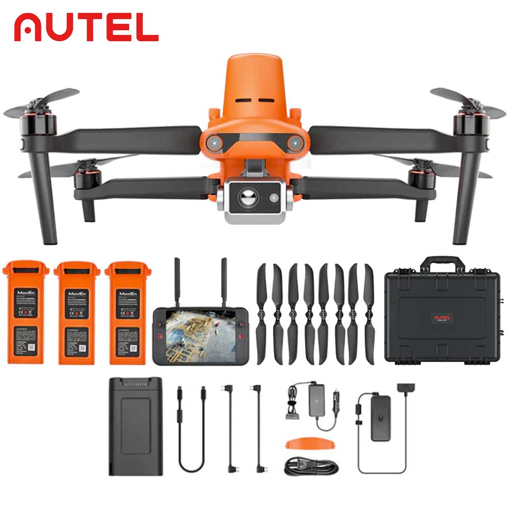 Autel Robotics EVO II Dual 640T RTK V3 Thermal Drone Rugged Bundle with Remote Controller (Android and iOS compatible)