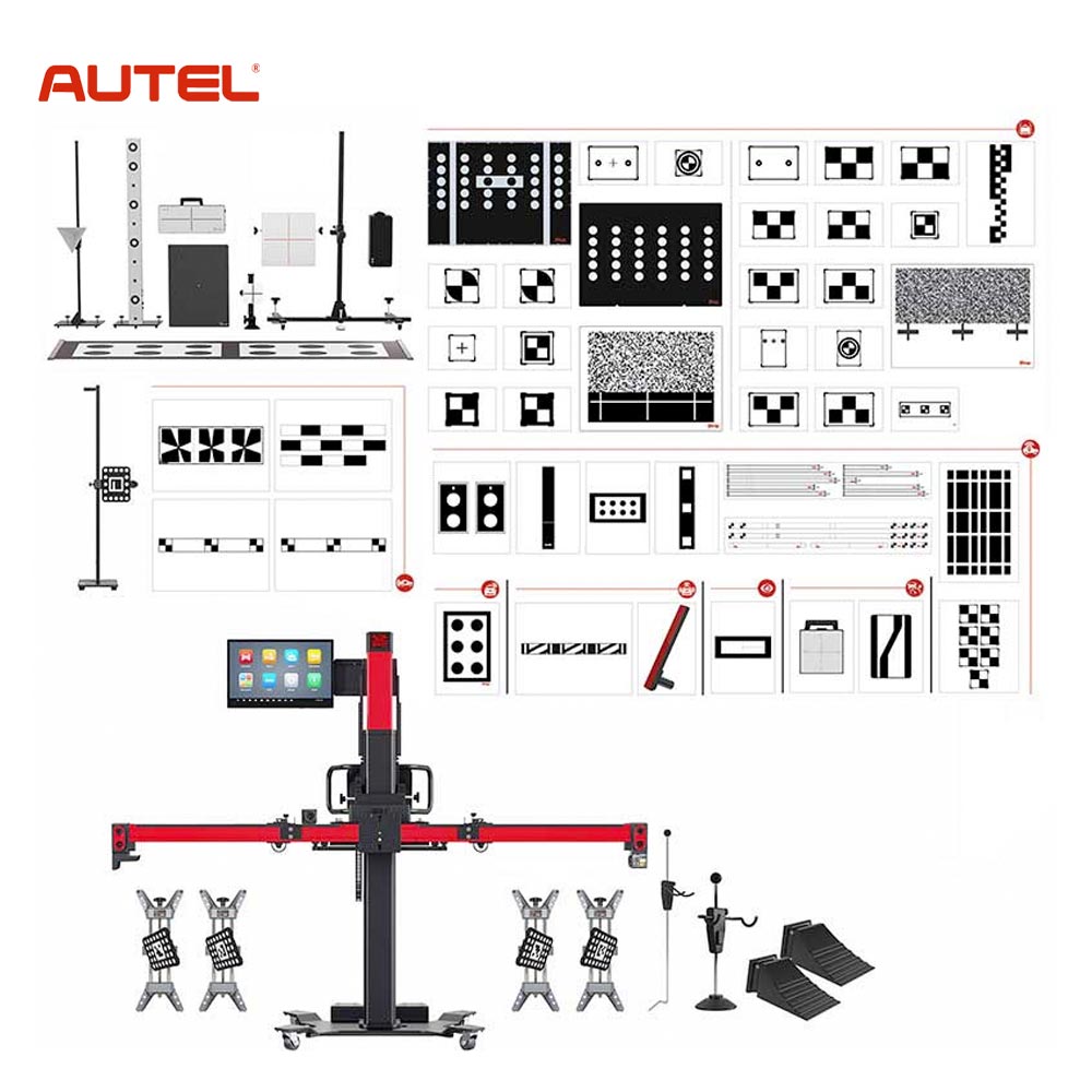 Autel MaxiSYS ADAS IA900WA Wheel Alignment and ADAS Frame with All Systems ADAS Calibration package