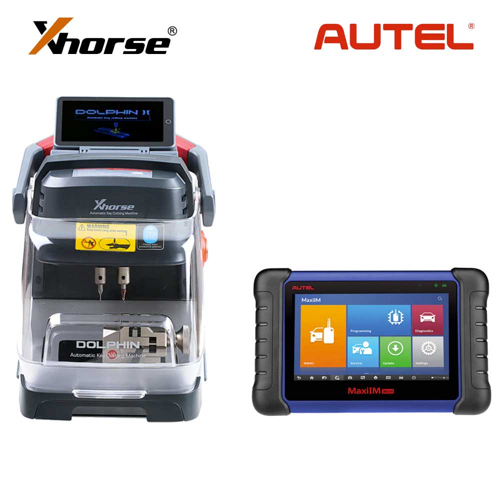 Autel MaxiIM IM508 Key Programming and Xhorse XP-005L New Dolphin II Key Cutting Machine Bundle