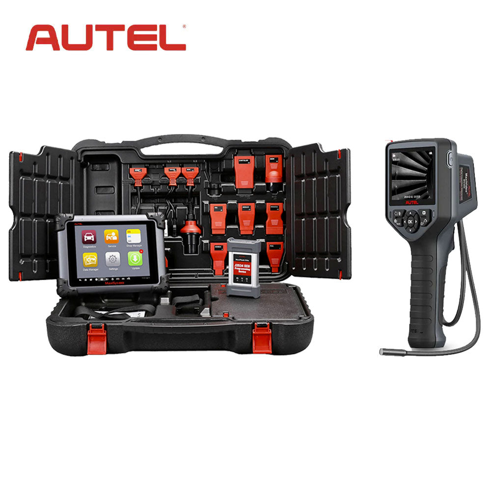 Autel MaxiSys MS908S Pro Diagnostic System with J2534 Pass-Thru Programming Device and MV460 Digital Videoscope