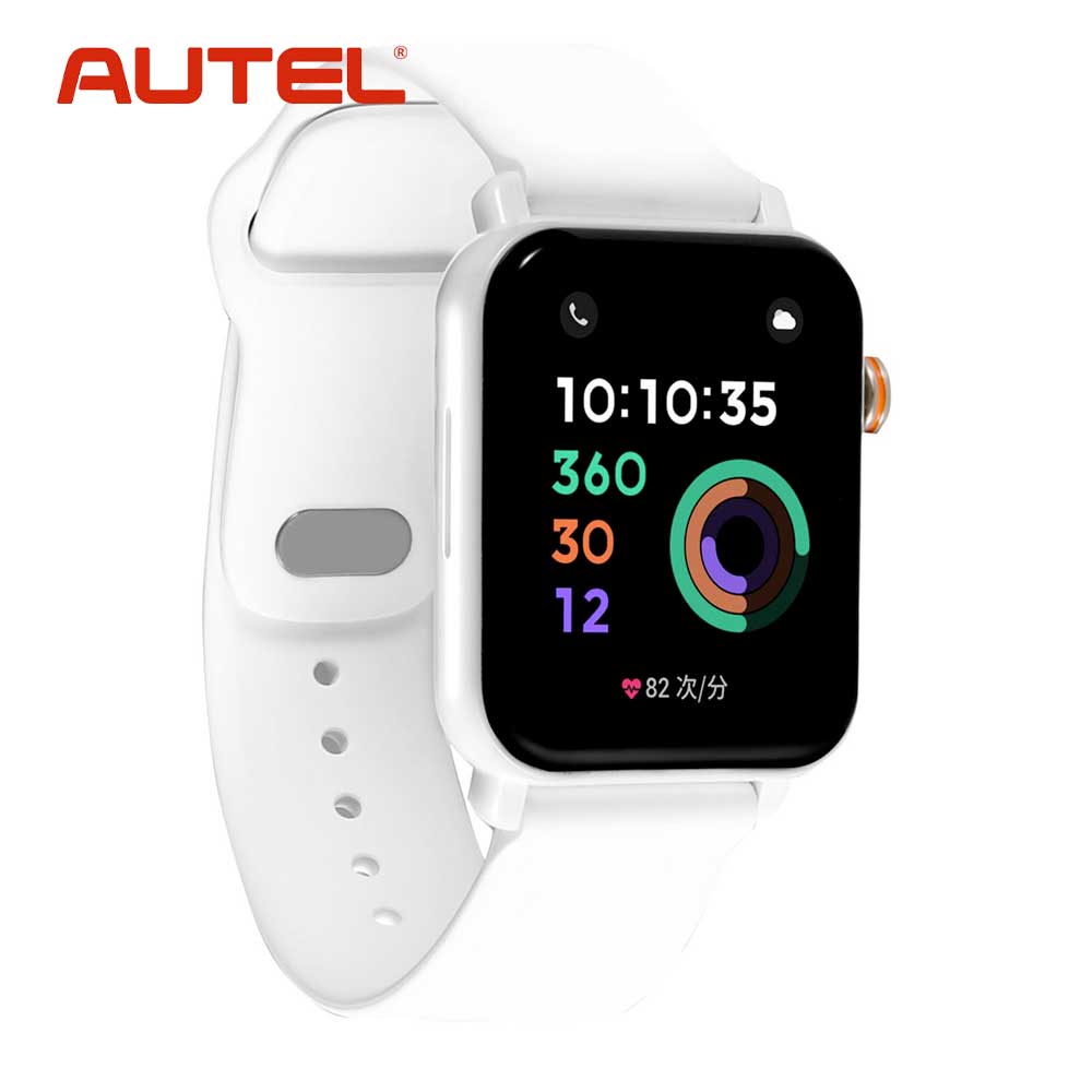 Autel MaxiIM KM100 Universal Key Generator Bundle with 10 Extra Universal Remotes and OTOFIX White Smart Key Watch