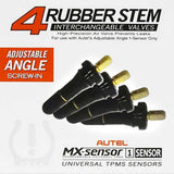 Autel 4-Pack of Rubber Screw-in Valves for Adjustable Angle 1-Sensor