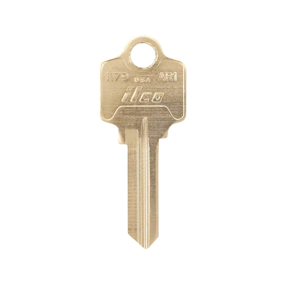 AR1 / N1179 5-Pin Arrow Key Blank - Brass Finish AR1 BR  - ARR-4D (250 Pack)