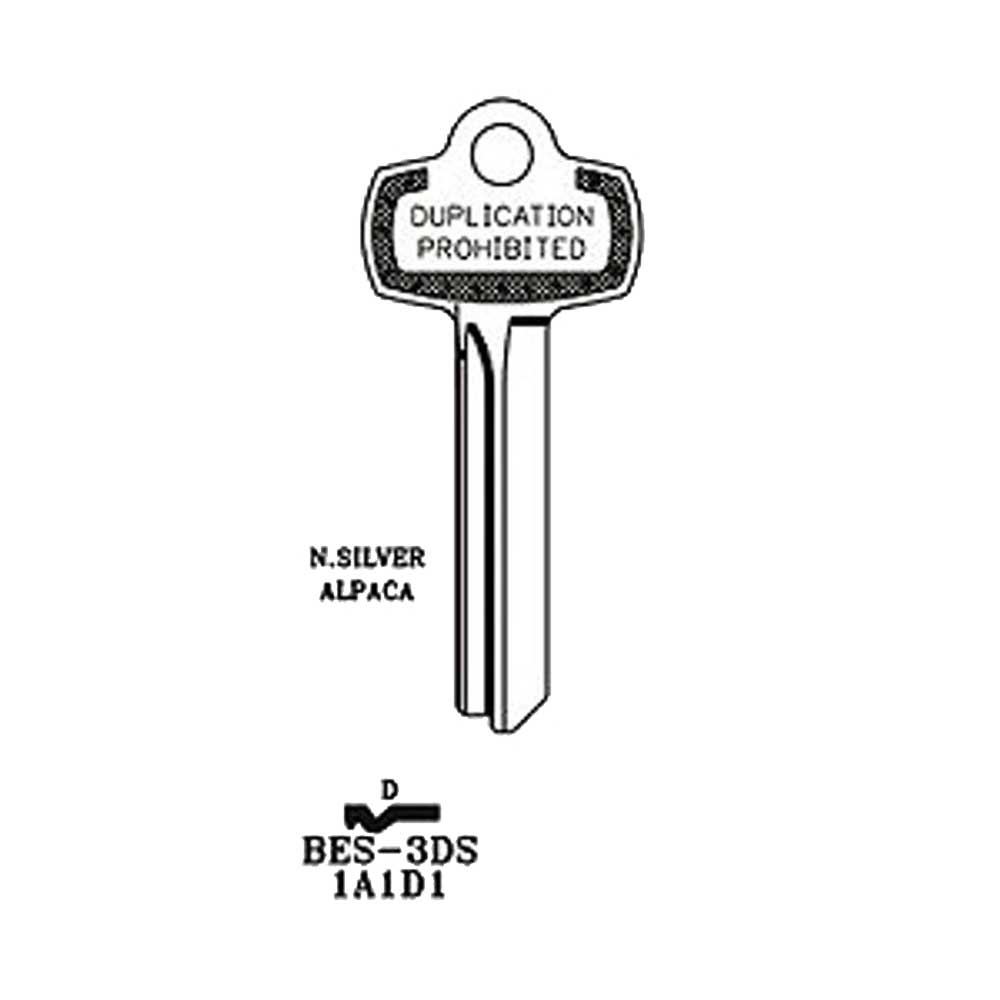 JMA BES-3DS / 1A1D1 BEST D Keyway - Duplication Prohibited