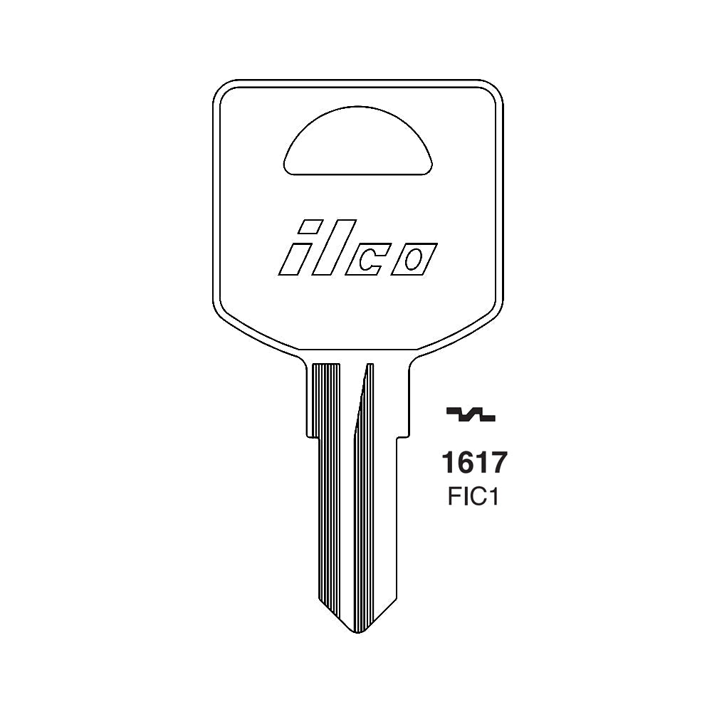 Commercial & Residential Lock Key Blank - FCS-1D / FIC1 (Discontinued)