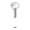 JMA HUD-3E / CO106 / 1003M Hudson 5-Pin Cabinet Key Blank - Brass Finish