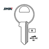 1092 Master 4-Pin Padlock Key Blank - Brass - M1 BR / MAS-10E