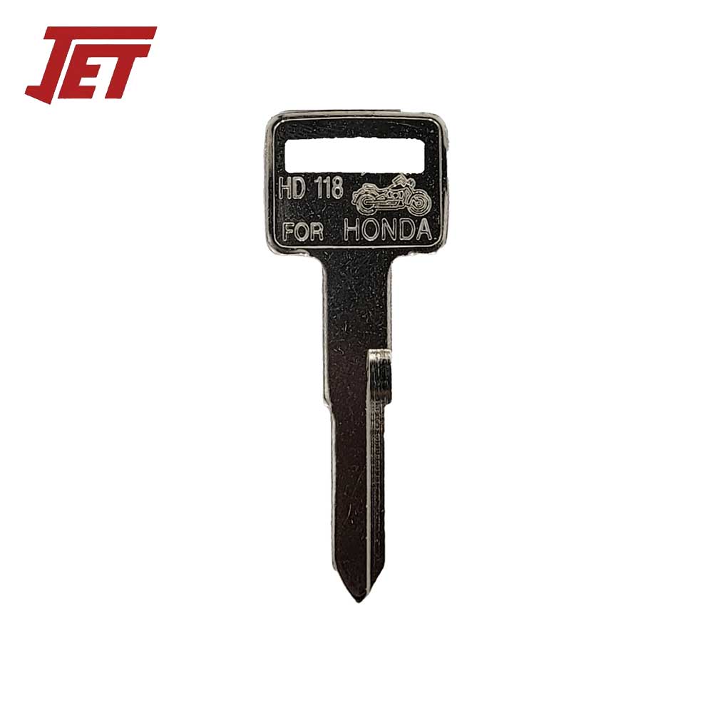 JET HD118 - Honda Motorcycle Key Blank - Reflex 2001-2007, GROM 2014+