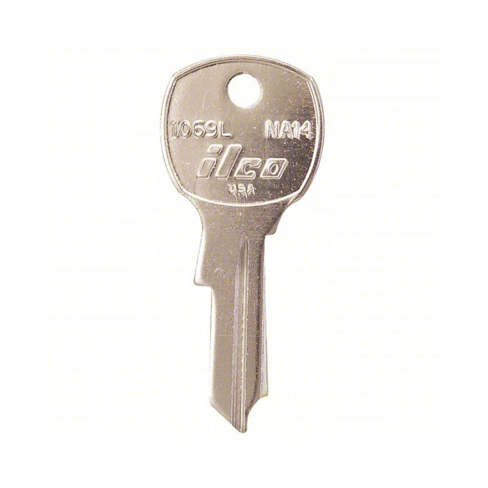 1069L National Cabinet Key Blank - Brass - NTC-1D / NA14