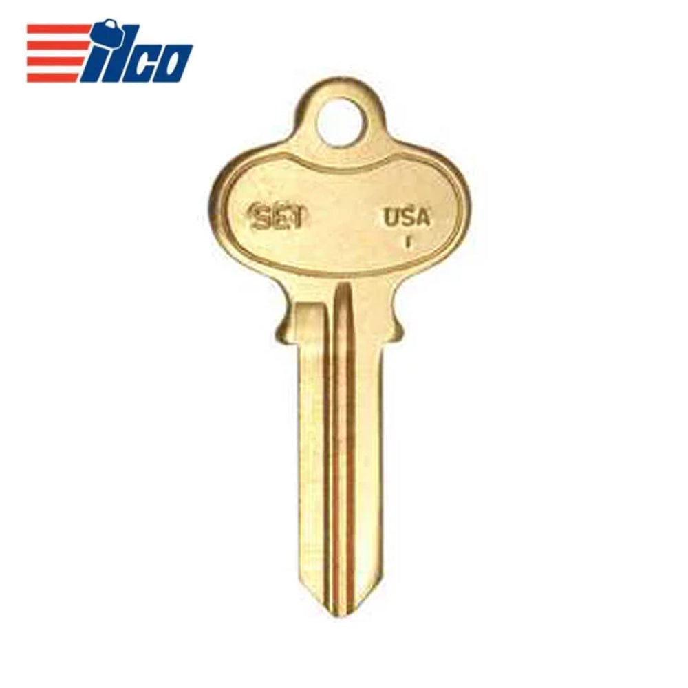 SE1 / 1022 Segal Key Blank - Brass Finish SE1 BR - SEG-1D