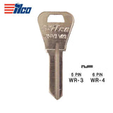 WR3 5-Pin Weiser Keys - Brass Finish - WR3 BR - WEI-1