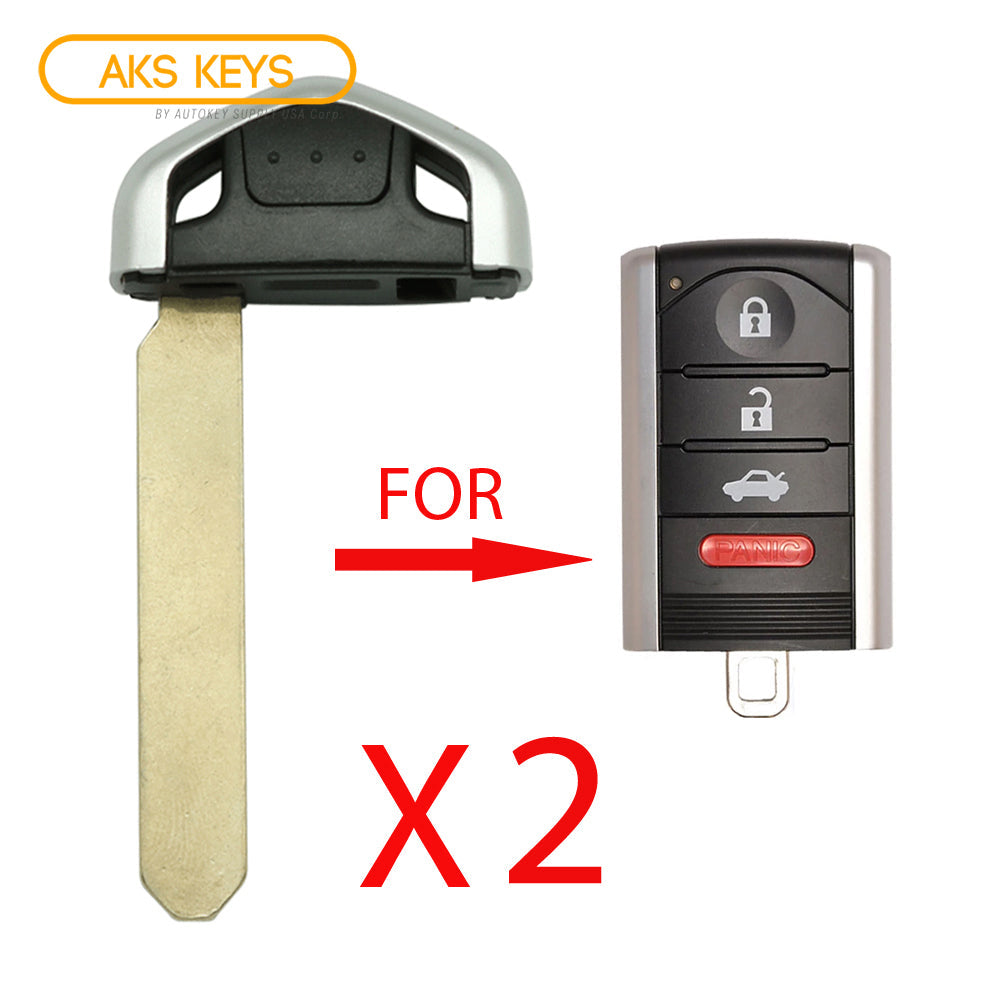 2009 - 2015 Acura Emergency Key (2 Pack)