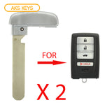 2014 - 2021 Acura Emergency Key (2 Pack)