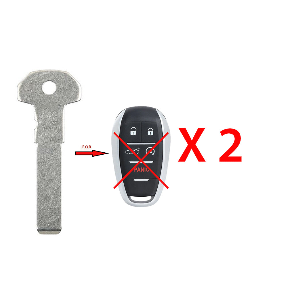 2017 - 2022 Alfa Romeo Giulia Stelvio Emergency Key - SIP22 (2 Pack)