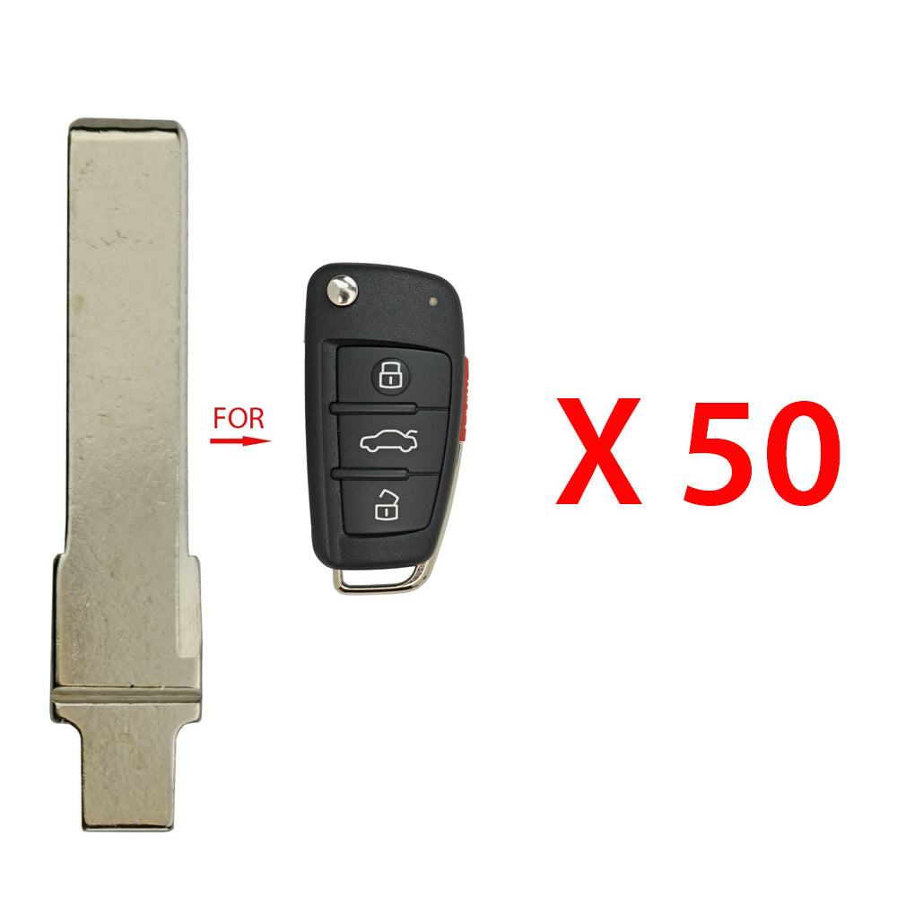 2005 - 2015 Audi Remote Flip Key Blade (50 Pack)