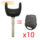 2011 - 2017 Ford Fiesta Horseshoes Key Blade (10 Pack)