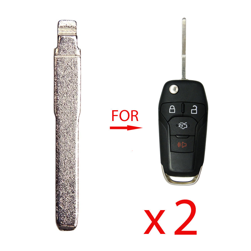 2013 - 2018 Ford Remote Flip Key Blade (2 Pack)