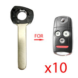 2007 - 2013 Acura Remote Flip Key W/o Chip (10 Pack)