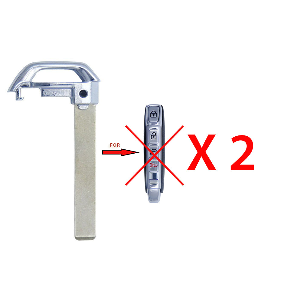 2019 - 2025 Kia Smart Key Uncut Emergency Key Blade - KK12 (2 Pack)