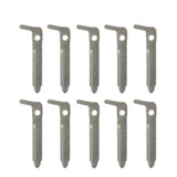 2019 - 2025 Mazda Emergency Key - Left Groove for FCC# WAZSKE11D01/ WAZSKE13D03 (10 Pack)