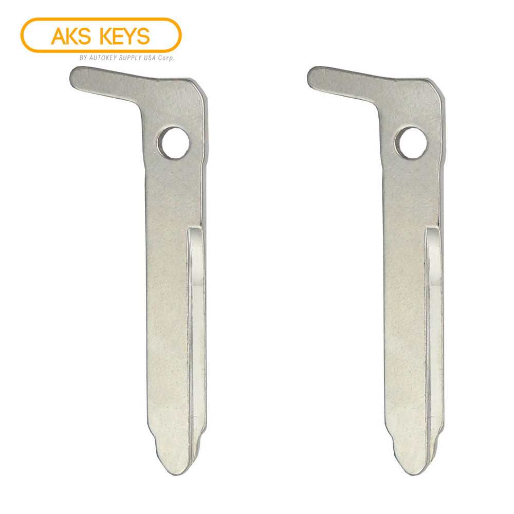 2019 - 2025 Mazda Emergency Key - Right Groove for FCC# WAZSKE11D01/ WAZSKE13D03 (2 Pack)