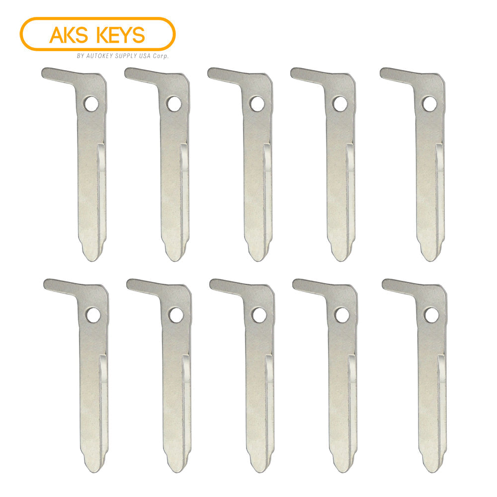 2019 - 2025 Mazda Emergency Key - Right Groove for FCC# WAZSKE11D01/ WAZSKE13D03 (10 Pack)