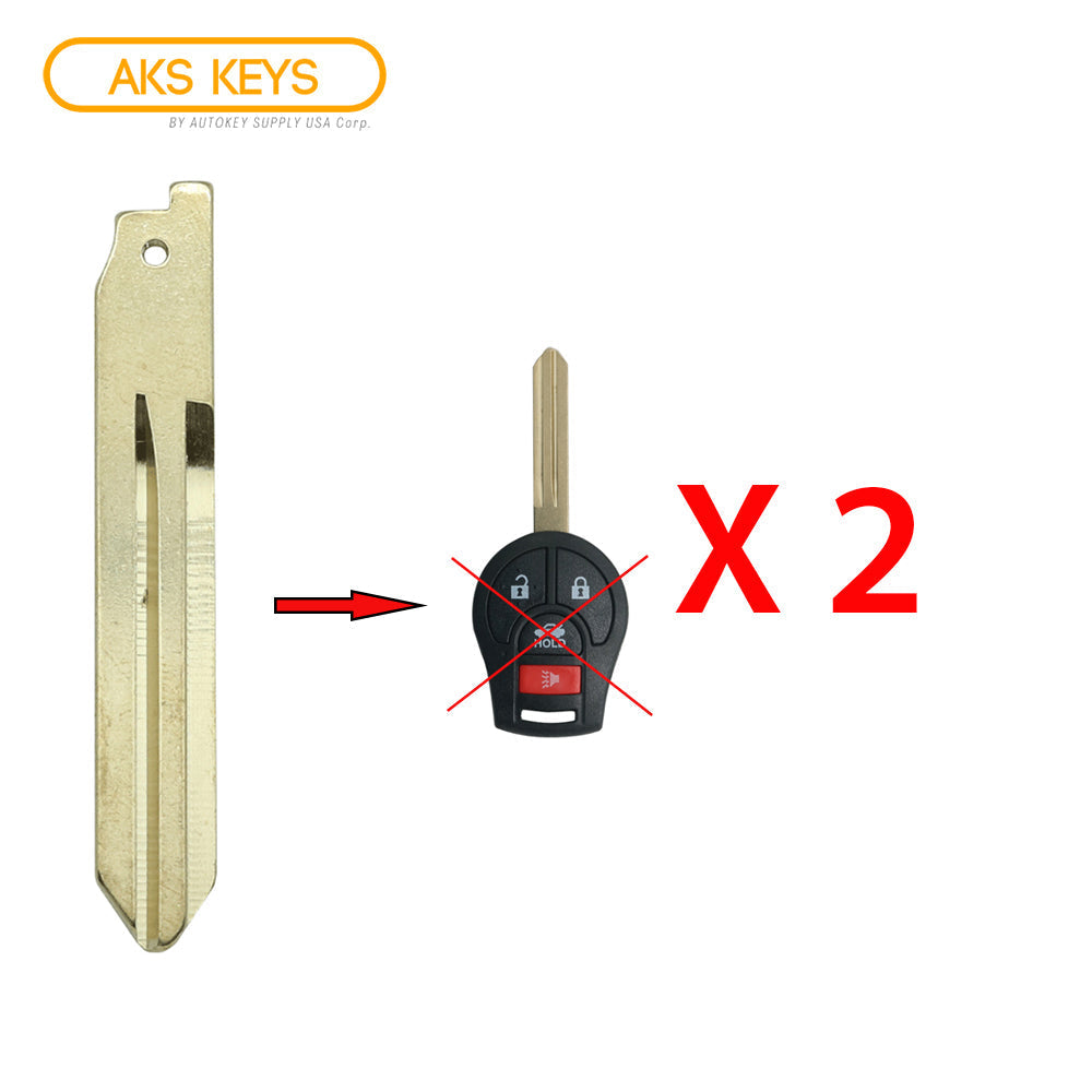 2003 - 2013 Nissan Remote Key Blade (2 Pack)